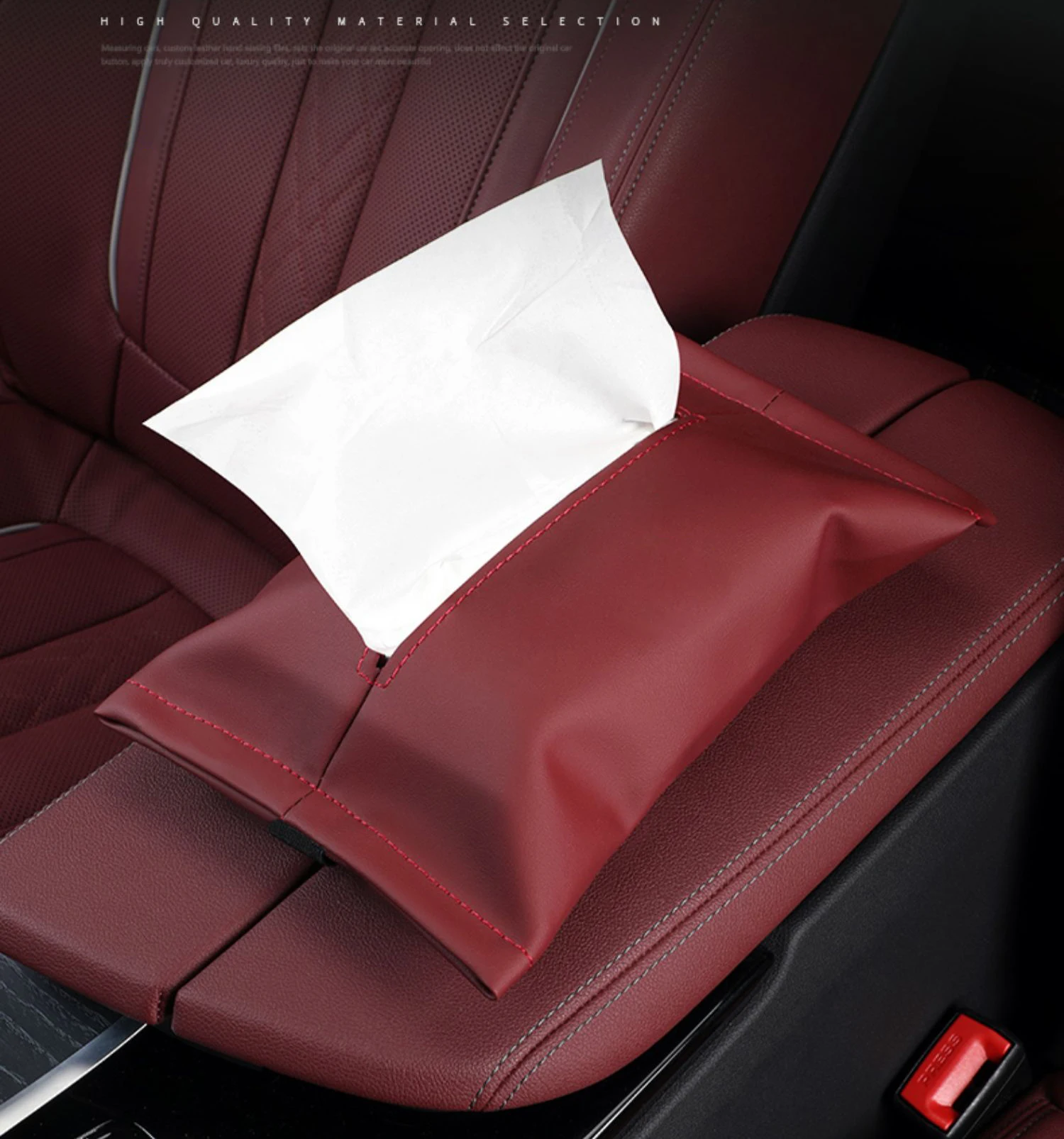 Car mounted tissue box, hanging bag, armrest box, paper pulling hanging car dining bag, storing interior decoration items