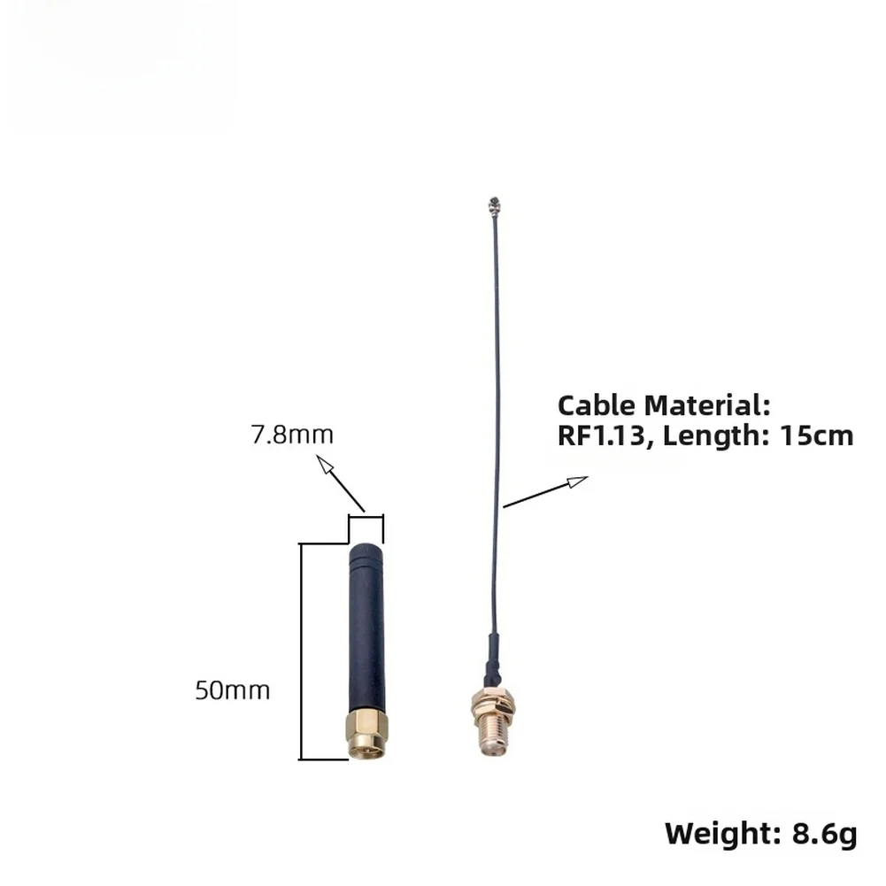 Wireless Transmission Transmitter with Omnidirectional Radiation Pattern and RF Connector for 868 915 MHz Applications