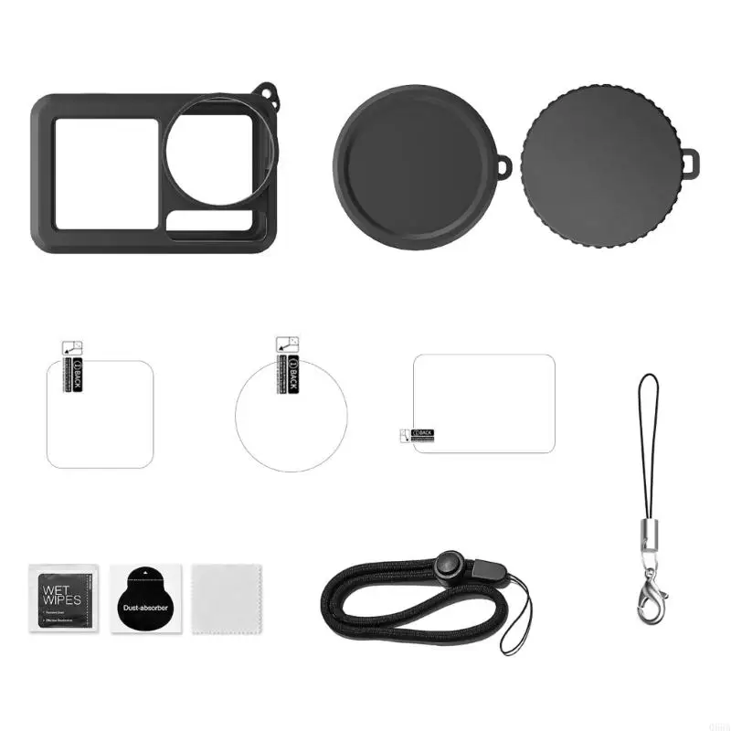 

Waterproof Protective Case For action 5pro Outdoor Cameras Lens Covers With Shock Absorbing Silicone Cover Set