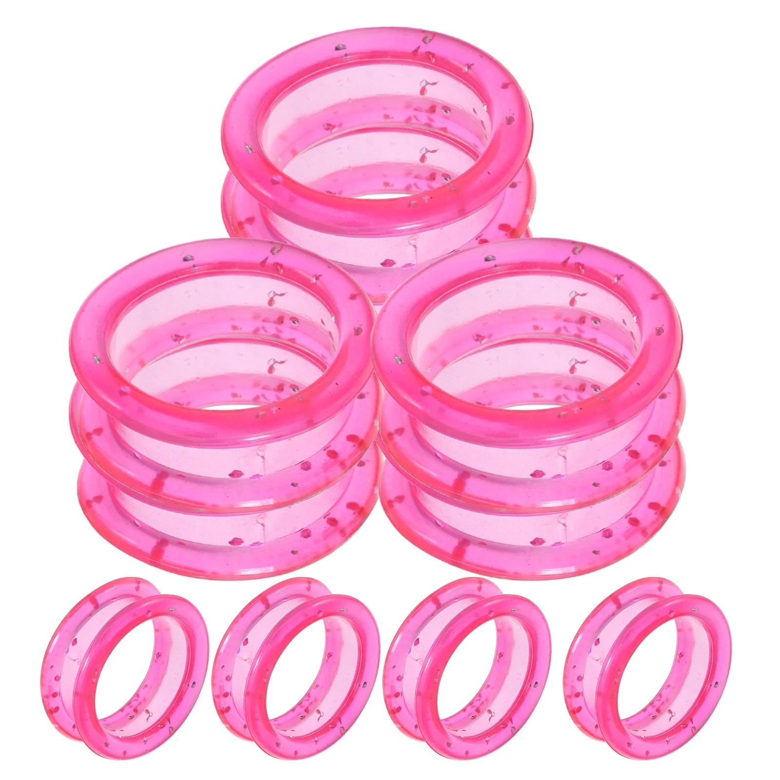 12pcs Silicone Scissor Finger Rings Soft Non-Slip Grips For Pet Grooming Hairdressing Durable Protector Textured Surface Dog