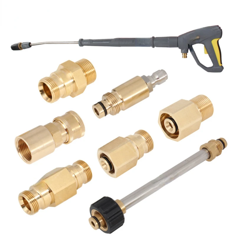 The New High Pressure Water Gun Quick Adapter Fits The Karcher Water Gun Adapter All Copper