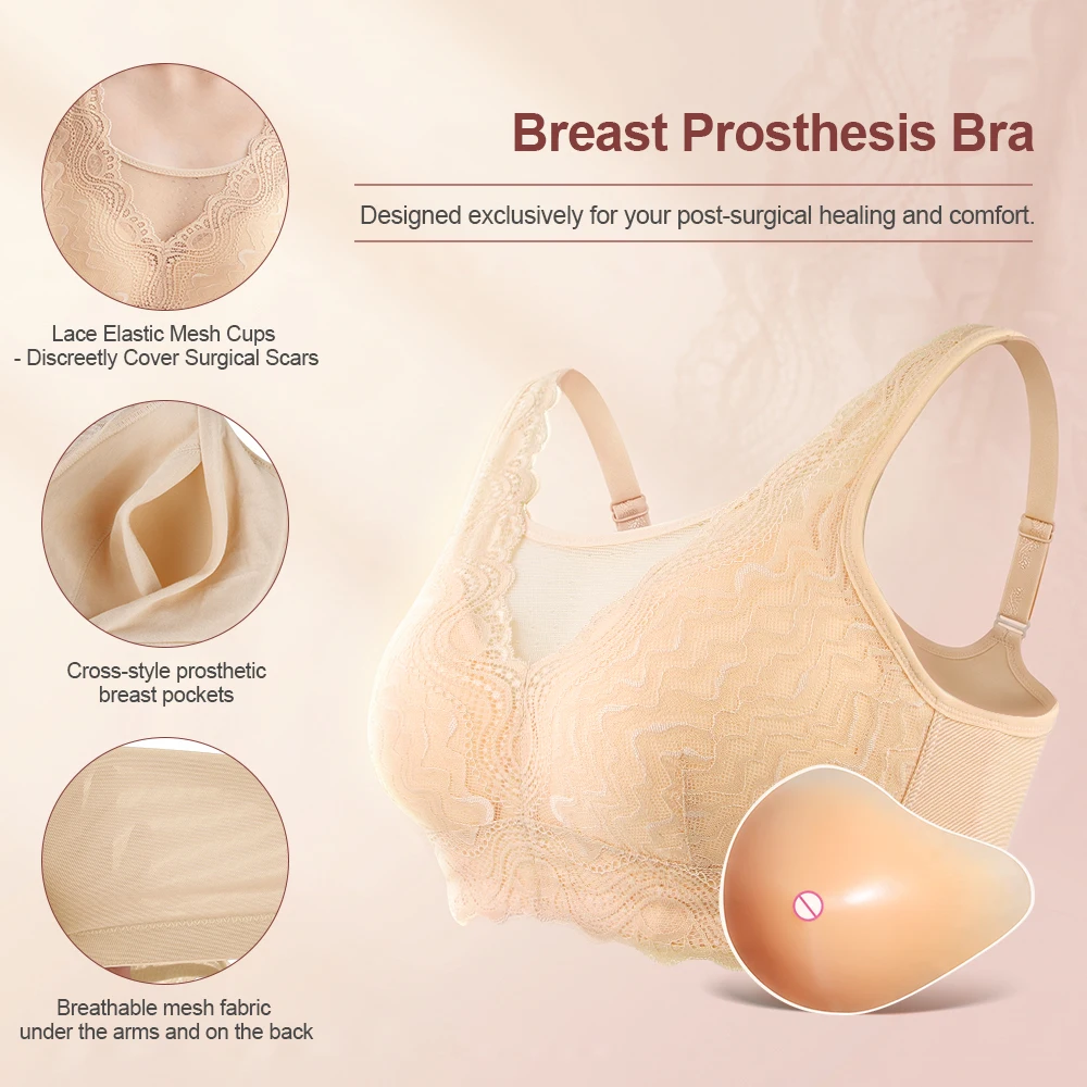 Bra Mastektomi dengan Bentuk P - Mastectomy Bra Pocket ulasan dan harga
