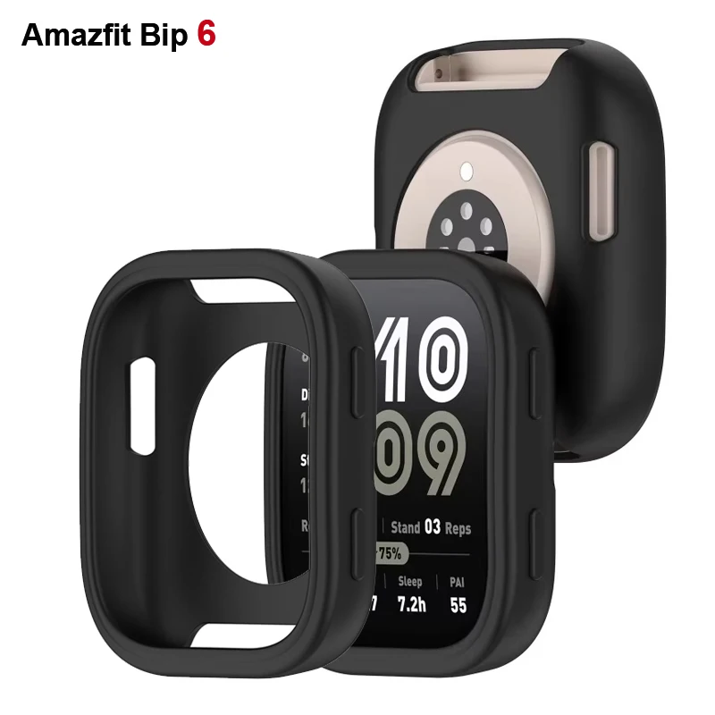 Case For Amazfit Bip 6 smartwatch Accessories Hollow Protective Shell Scratch Soft Silicone Bumper Cover For Amazfit bip6 Case