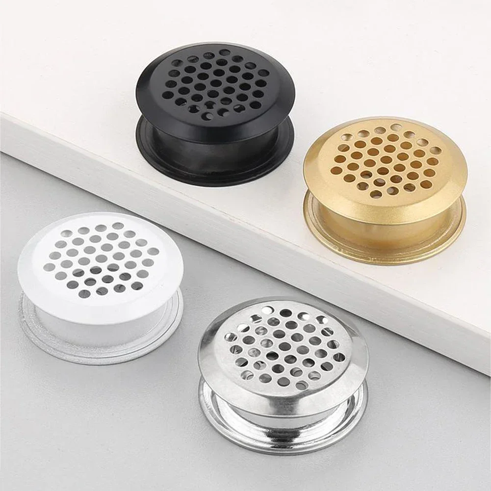 

Round Air Vent Grille Cover Wardrobe Exhaust Vent Ducting Ventilation Grilles Breathable Air Vent Mesh Hole Ventilation Cover