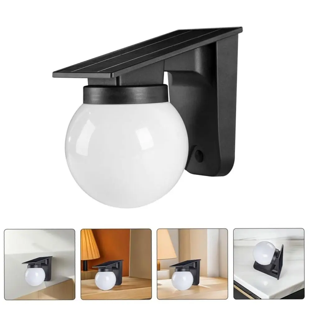 Auto on/Off Solar Wall Light IP65 Waterproof Wall Mounted Solar Induction Lamp RGB Color Changing Durable