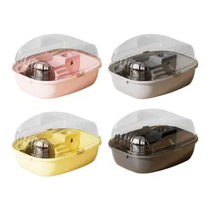 Lồng ngôi nhà trong suốt cho Gerbil, vui vẻ và tương tác, bánh xe tập thể dục, chuột đồng, người lùn, chuột đồng, chuột, guinea, lợn 8 Bán hàng địa hình chính cho Hamster - №7