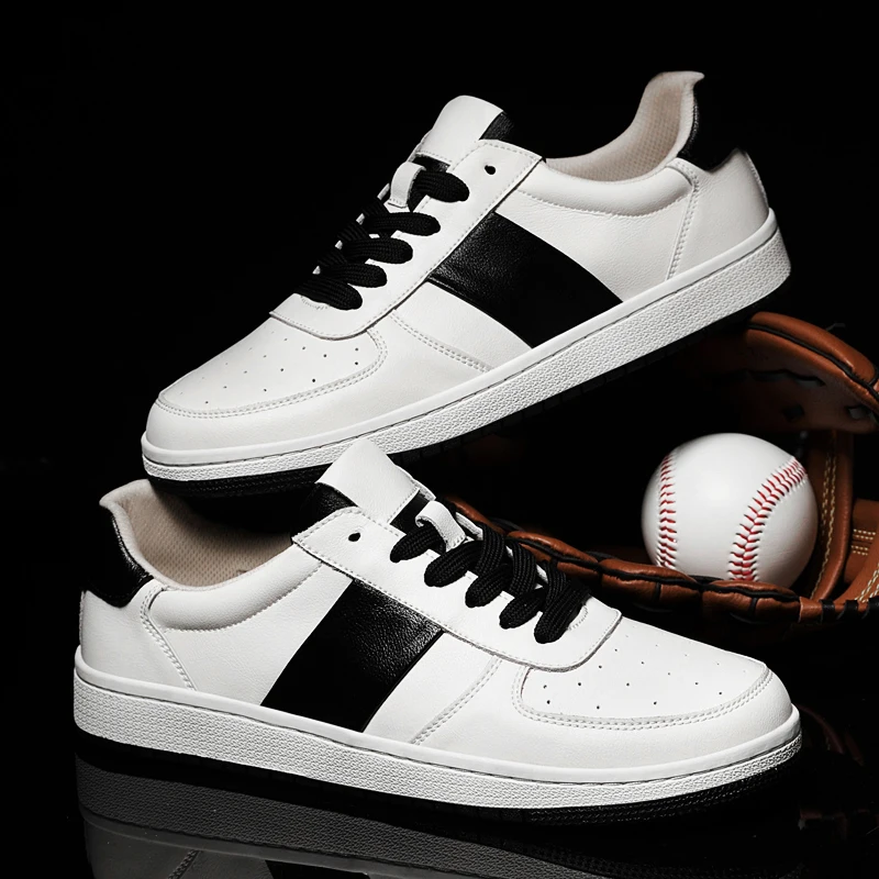 Новые летние повседневные мужские туфли для досок, деловые дышащие легкие спортивные белые туфли на толстой подошве с цветными блоками