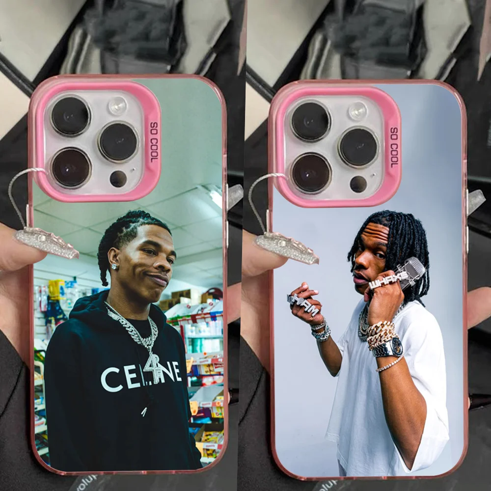 

Rapper Lil Baby Phone Case For iPhone 16,15,14,13,12,11,Pro,Max,Plus,Mini,XS Anti Fall Pink Matte Hard Bumper