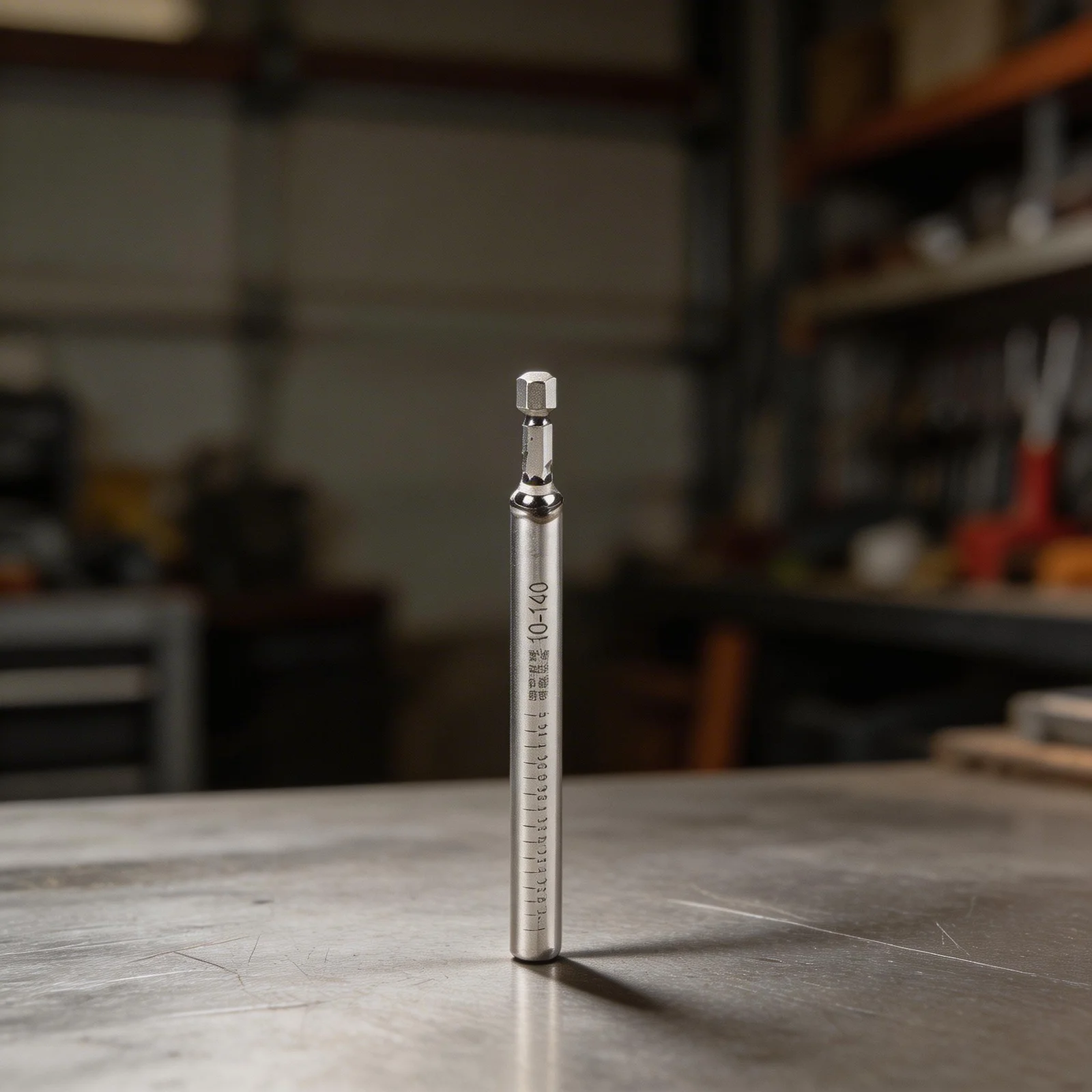 140mm Hollow Shaft Nut Driver with Hex Shank for Continuous Bolt Threading in Duct Assembly and Ceiling Hanger Sleeve Mounting