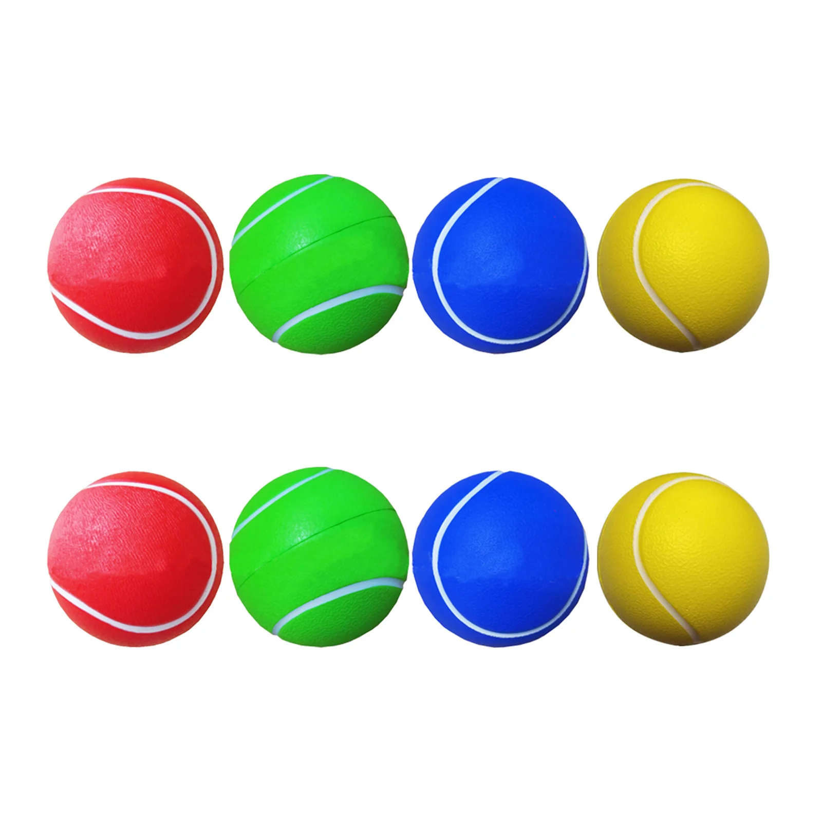 6 قطع من كرات التنس للتدريب على التنس، كرات رياضية للتدريب على كرات التنس للأطفال الصغار، ألعاب الضغط المضحكة للتنس في الهواء الطلق #5