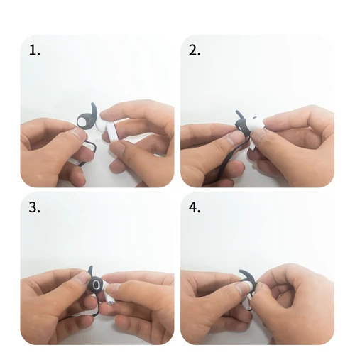 Imagen 2 del producto Correa antipérdida para Samsung Galaxy Buds 3 Pro, soporte para auriculares, Cable de cuerda, auriculares, cuerda de silicona para el cuello