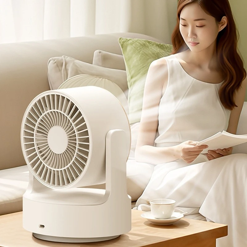 New Desktop Fan Charging USB Live Streaming Lighting Fan With Shaking Head, Dormitory Fan, Home Desktop Fan