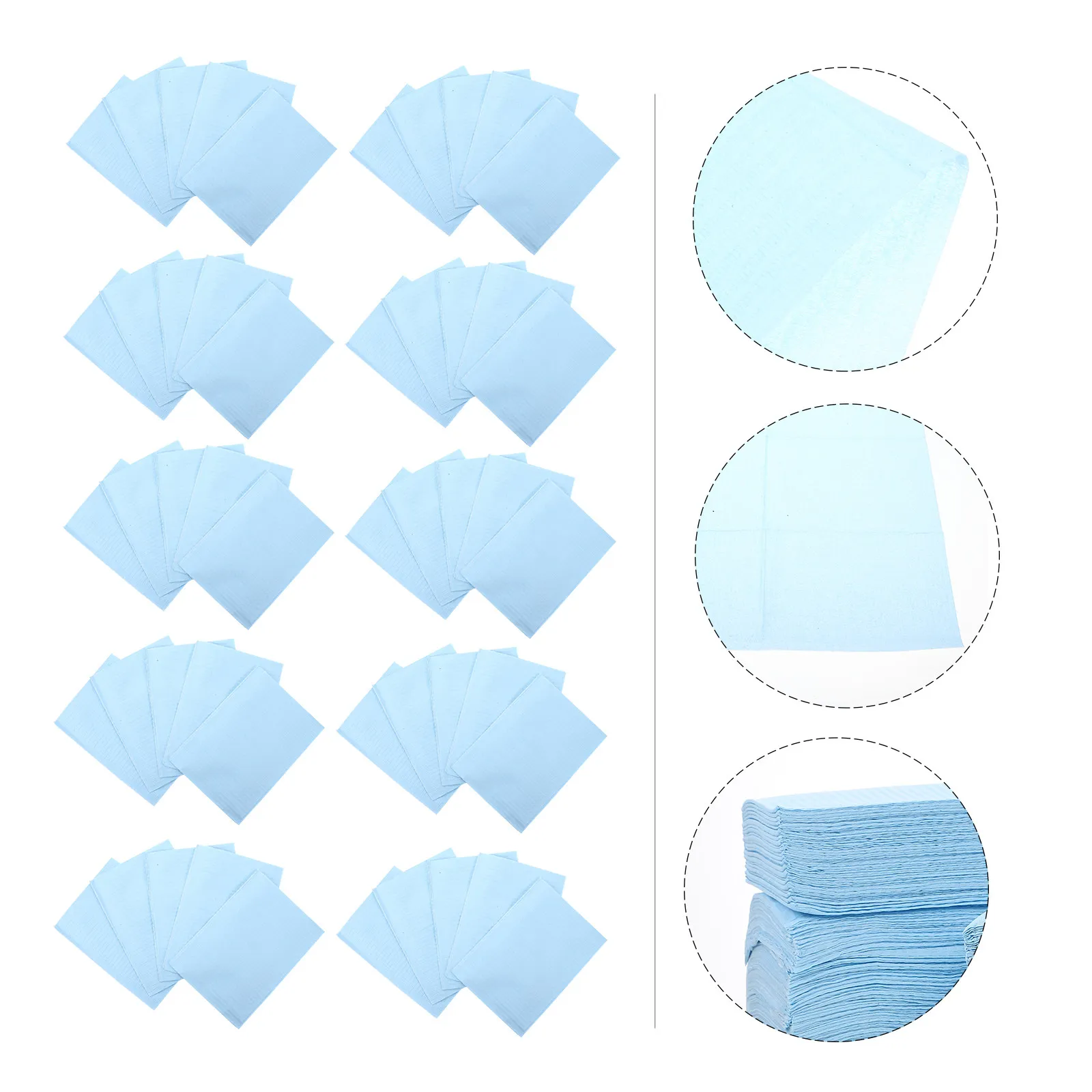 125Pcs Disposable Nail Art Mat Waterproof Absorbent Surface Non-Slip Backing for Manicure Pedicure Tattoo Ink Dye Practice Pad