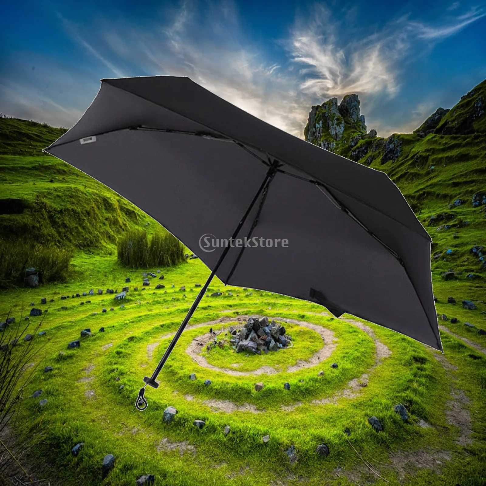 Umbrella Highly Water Resistant Carbon Fiber Portable Umbrella Japanese for Women, Commuting