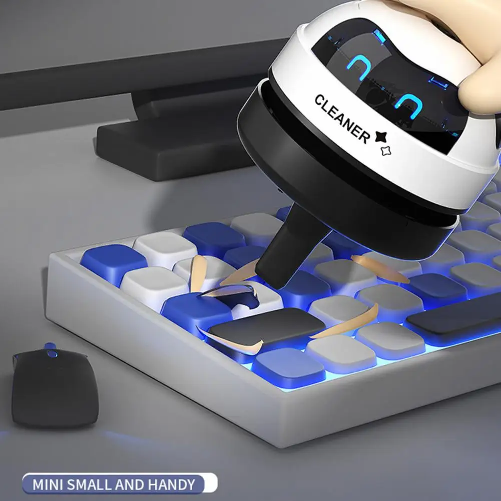 Mini Vacuum Cleaner Desk Table Dust Vacuum USB Table Sweeper Desktop With Clean Brush For Home Office School Pencil Crumbs