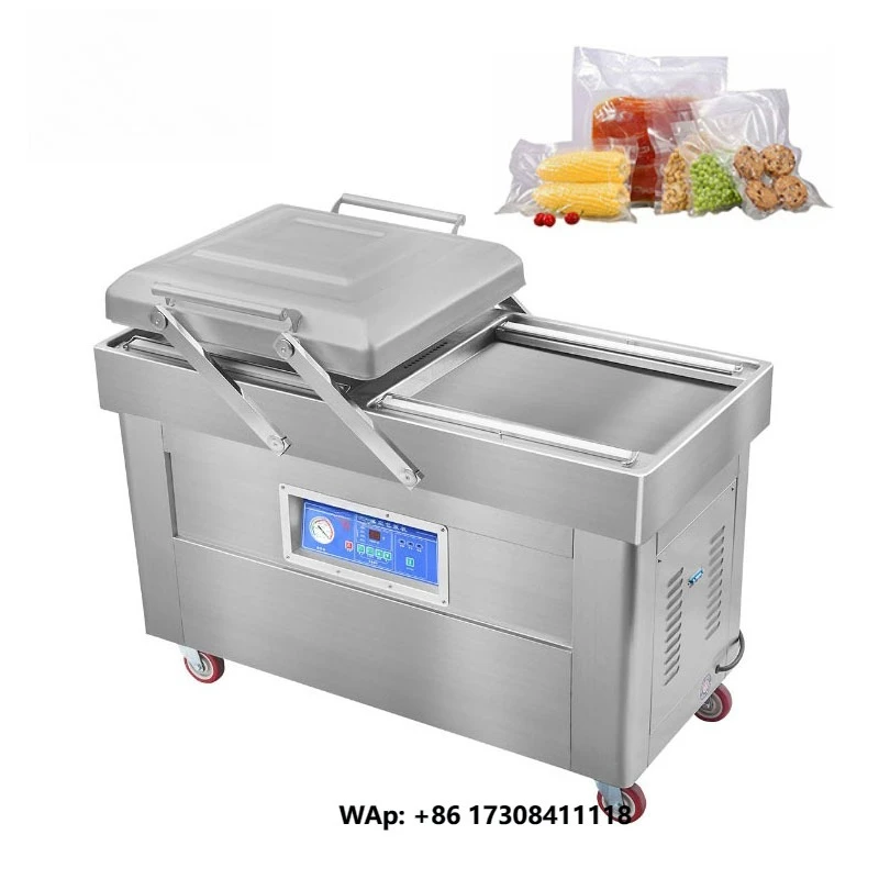 Double-Chamber Vacuum Packing Machine Chicken Plastic Double Vacuum Chamber Sealer Packaging