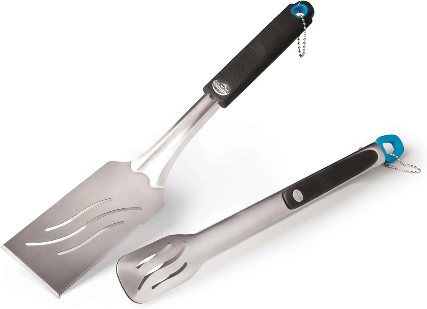 

70032-2 Piece BBQ Grill Toolset, Stainless Steel, Ergonomic Handles, Heat Safe Grip, Includes Tongs & Long Spatula