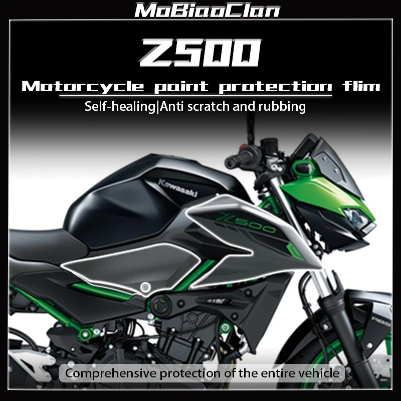 

For Kawasaki Z500 Z 500 z500 z 500 2024 Transparent invisible car cover protective film sticker modification ﻿accessories