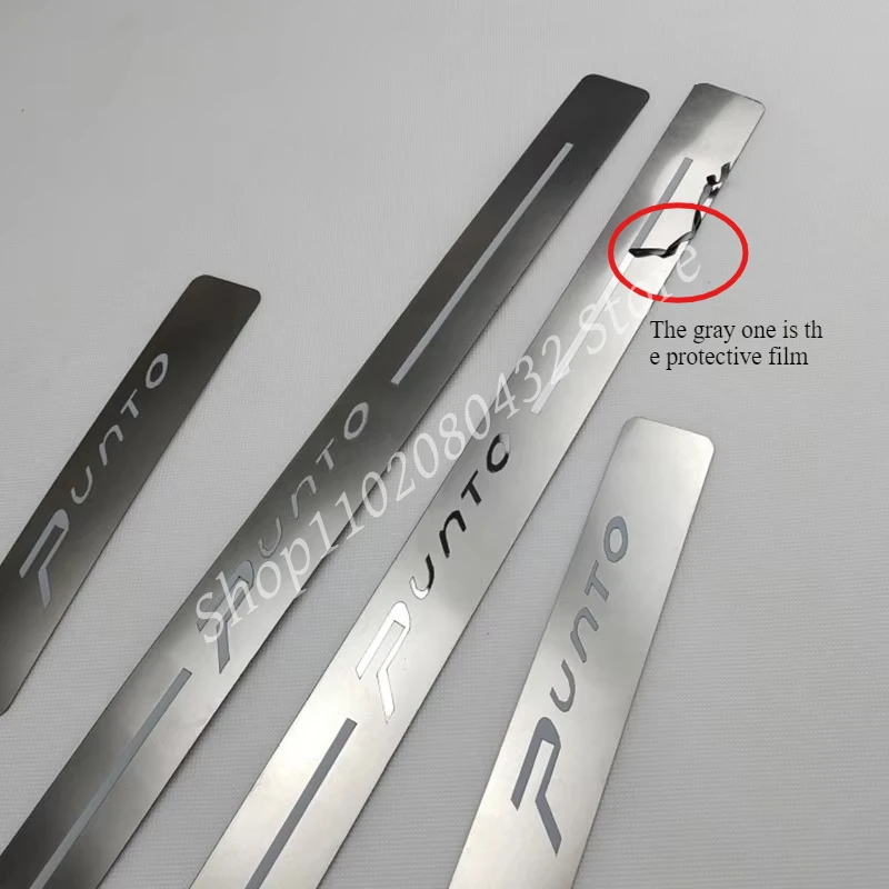 

For FIAT PUNTO 2012-2016 2017 2018 2019 Stainless Steel Scuff Plate/Door Sill Door Sill Scuff Plate Welcome Pedal Car-styling