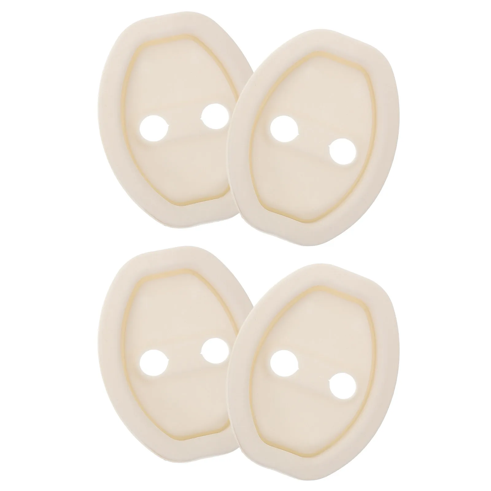 4Pcs Universal Car Door Lock Protective Cover Silicone Door Latch Guard Thickened Shock Absorbing Design for All Vehicle Models