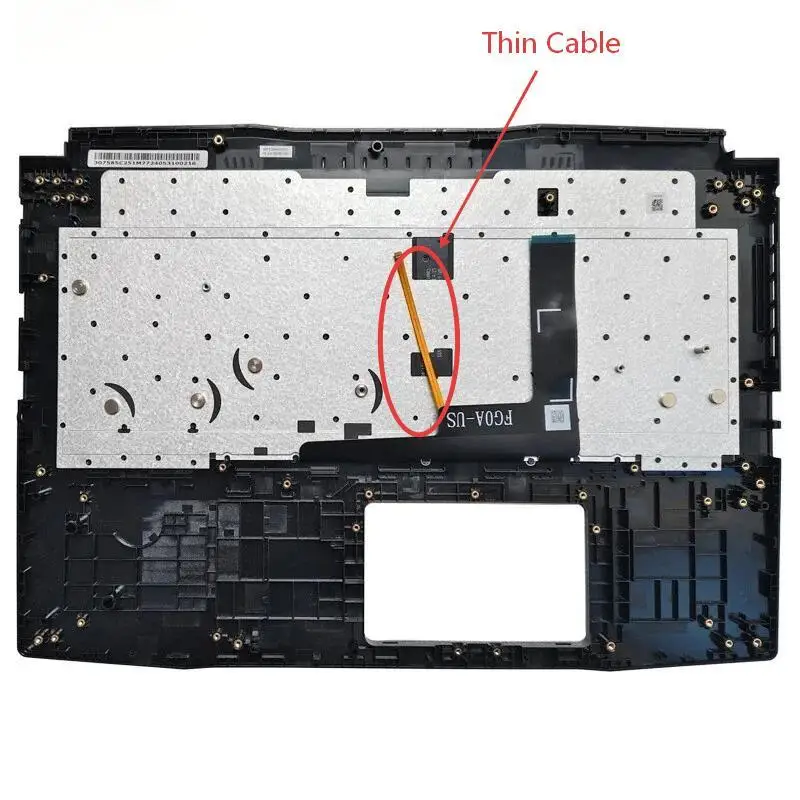 

New For MSI Katana 15 B13v MS-1585 Palmrest Upper Case US Keyboard With Backlit