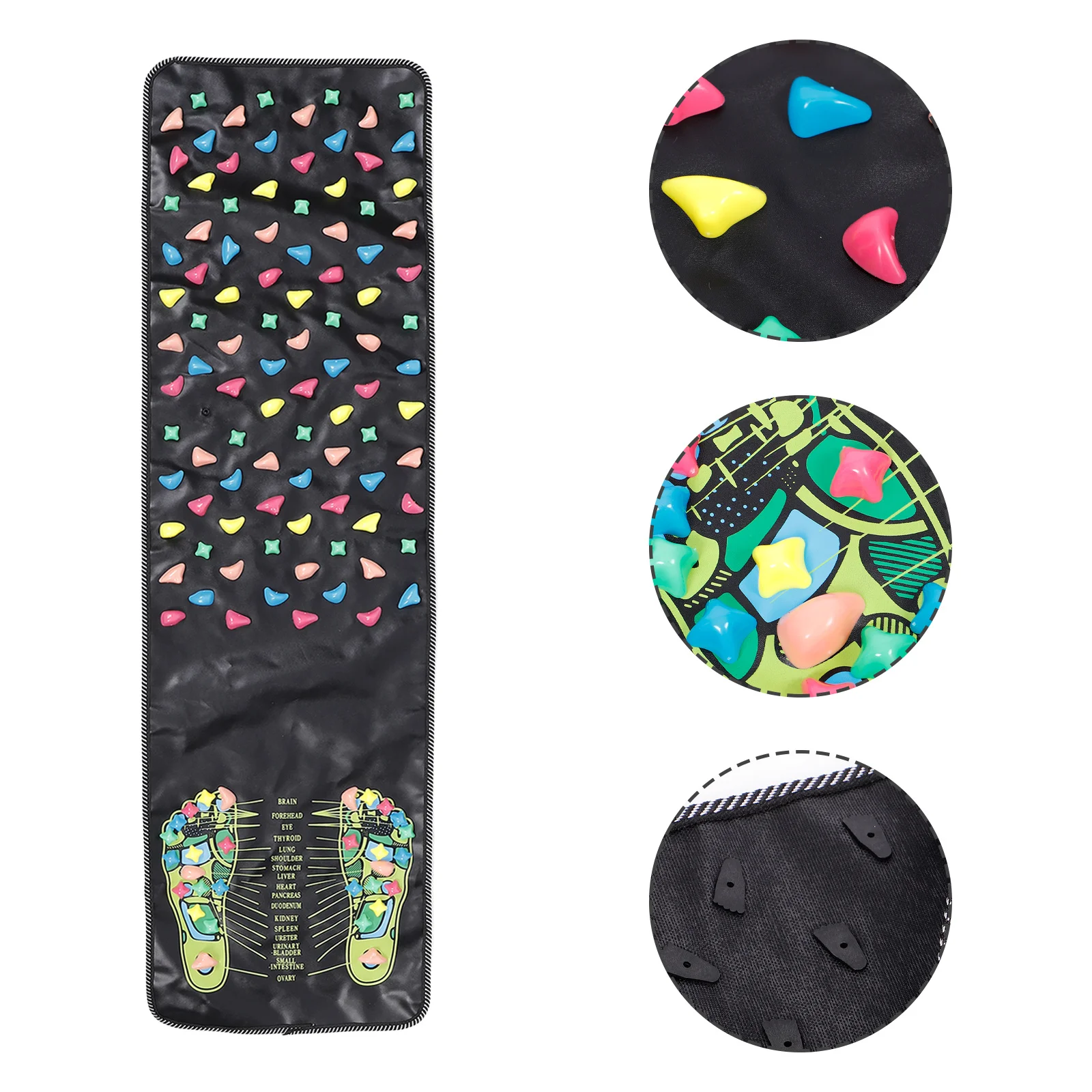 

Foot Massage Mat Reflexology Training Pressure Points Pad Foot Acupoint Board Home Salon Relaxation Body Massager Tool Durable