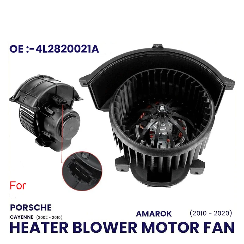 NEW HEATER BLOWER MOTOR FAN FOR PORSCHE CAYENNE Q7 4L2820021A 4L2820021B UK RHD