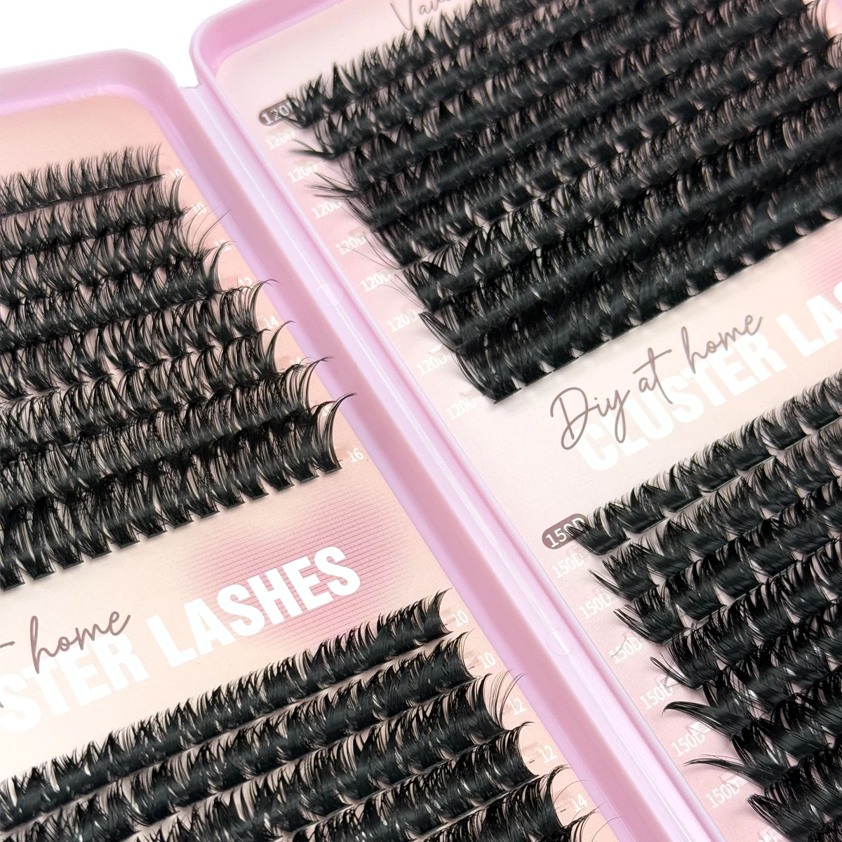 32줄 60-150P 개별 속눈썹 클러스터 D 컬 믹스 속눈썹 클러스터 3D 위스피 DIY 속눈썹 연장 내추럴 속눈썹 속눈썹 북