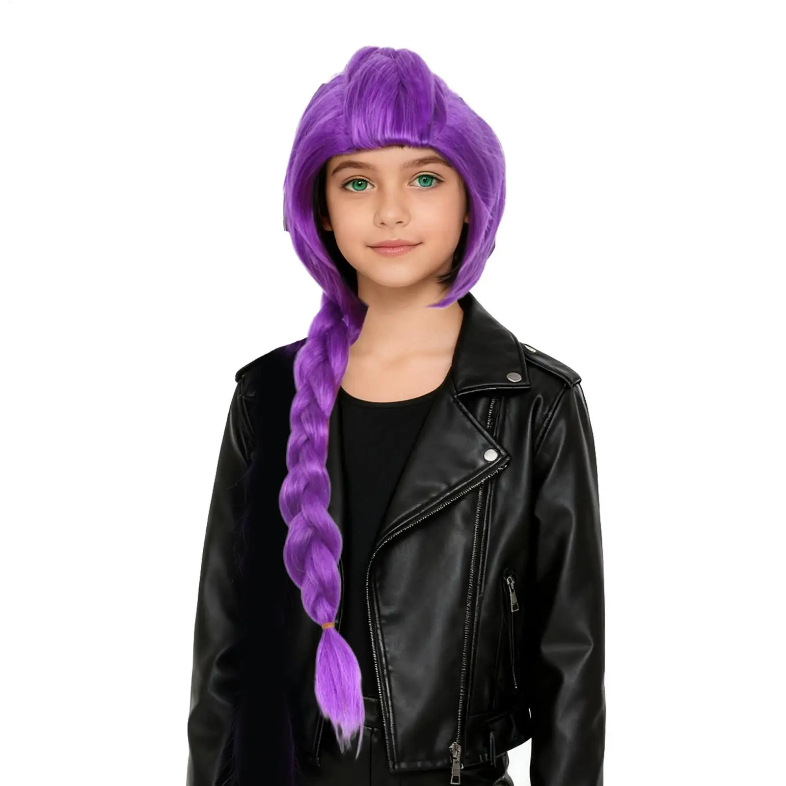 Anime Anti-Static Dress-Up Accessories Movie Character Props Wigs Hair for Kids Girls Cosplayers Fans Halloween Easter