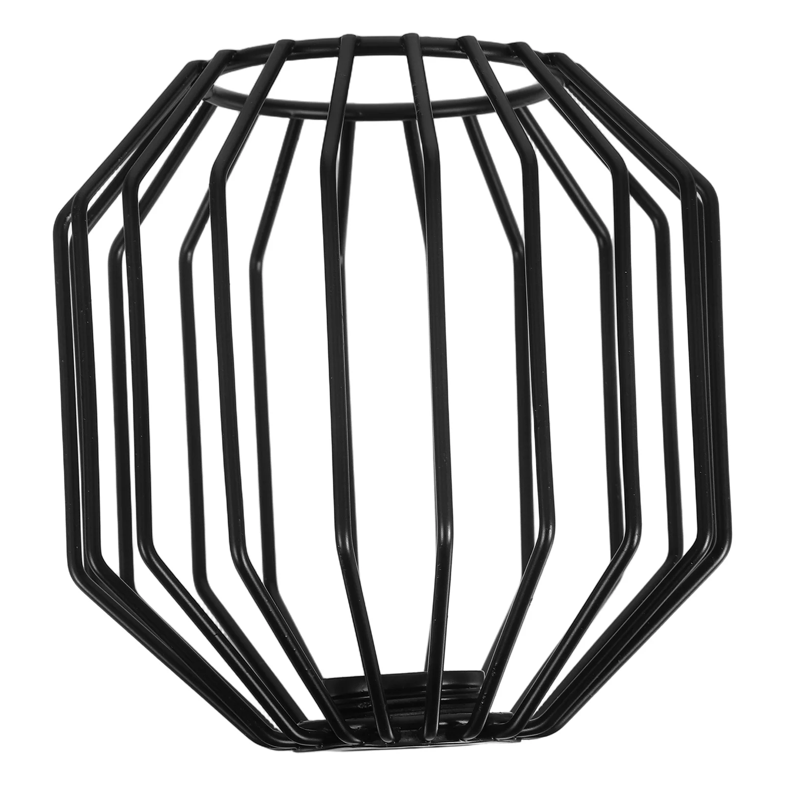 Wrought Iron Birdcage Chandelier Lamp Shade Hanging Lampshade Guard Personality Parts Hardware for Pendant Light Covers Bulb