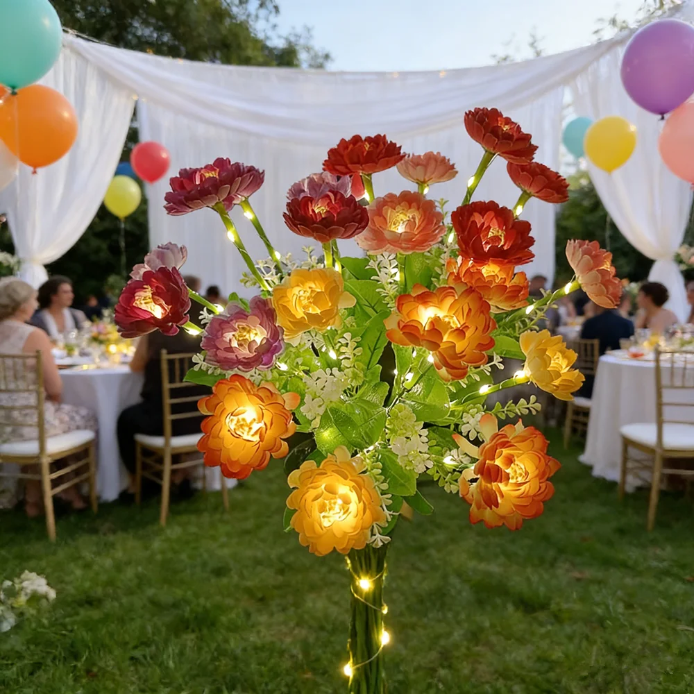 

Solar Snow Lotus Flower Lawn Lamp Outdoor Lighting Solar Garden Light for Yard Patio Flower Party Lamp Wedding Lights Mother Day