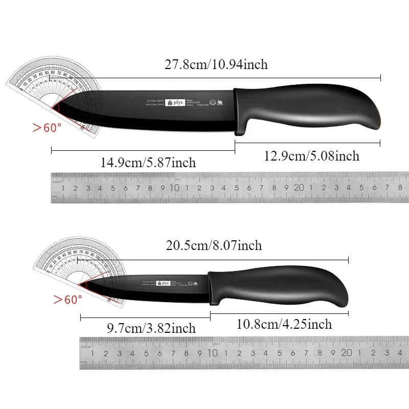 Ceramic knife kitchen anti-rust slicing knife soft rubber light handle fruit knife with knife cover kitchen accessories