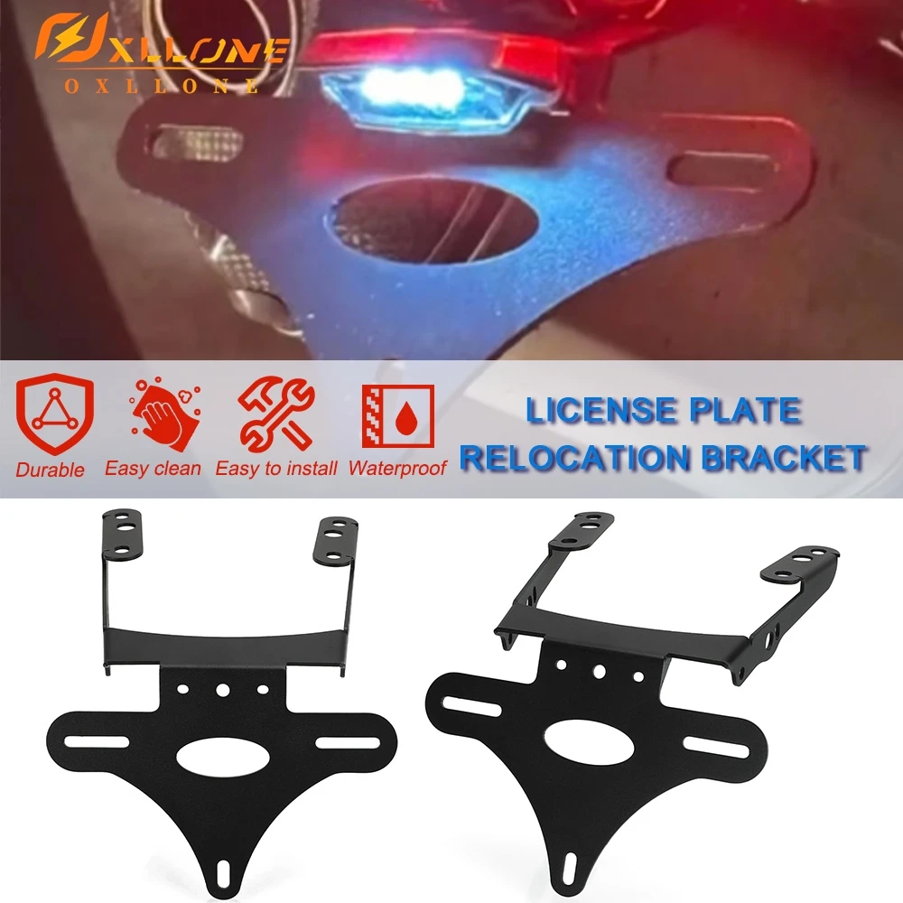 

For Husqvarna VitPilen/SvartPilen 401 VitPilen401 SvartPilen401 2018-2023 License Plate Relocation Bracket Fender Eliminator Kit