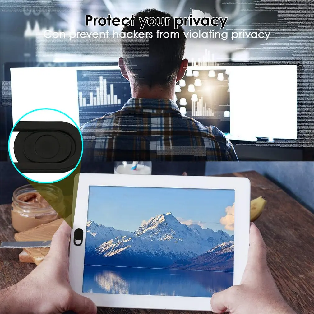 شكل بيضاوي غطاء كاميرا الويب ، المنزلق المغناطيس ، غطاء كاميرا بلاستيكية لأجهزة الكمبيوتر المحمول على شبكة الإنترنت الكمبيوتر اللوحي الخصوصية ، 3 قطعة لكل مجموعة