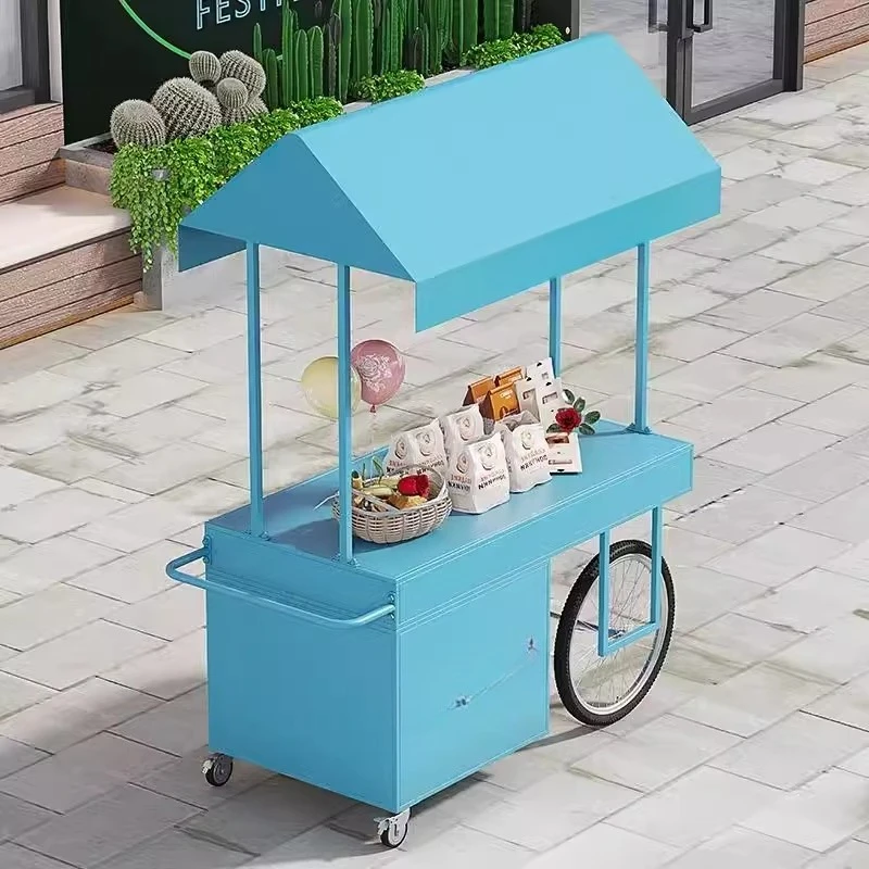 

Wrought iron float, stall car, multi-functional mobile display stand