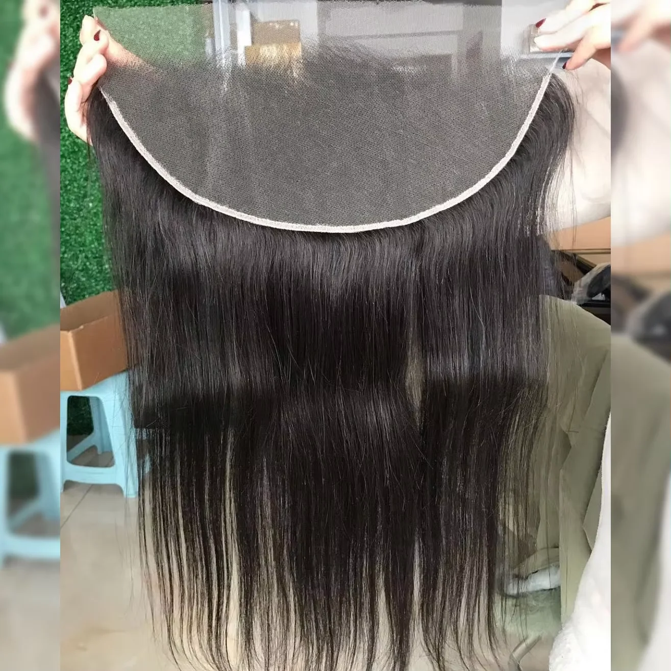 Malaysian Straight 13x4 Lace Frontal Closure Natural Color Virgin Hair 10 to 22 Inch Pre Plucked 13x4 Lace Front With Baby Hair