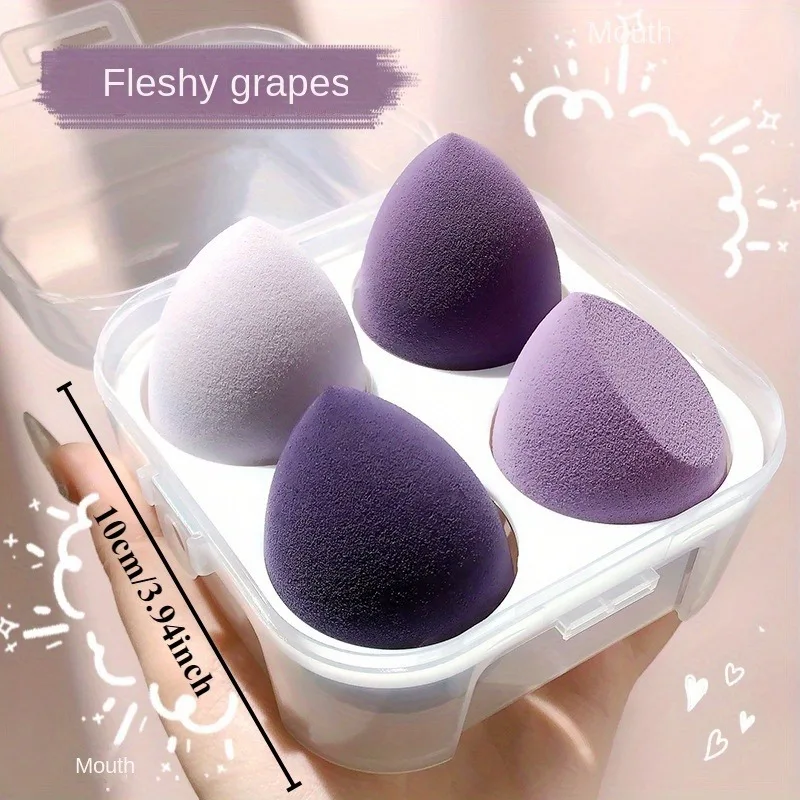 低刺激性メイクアップブレンディングスポンジ — 超ソフト、低廃棄物のビューティーブレンダー（ファンデーション＆パウダー用） すべての肌タイプに優しい。