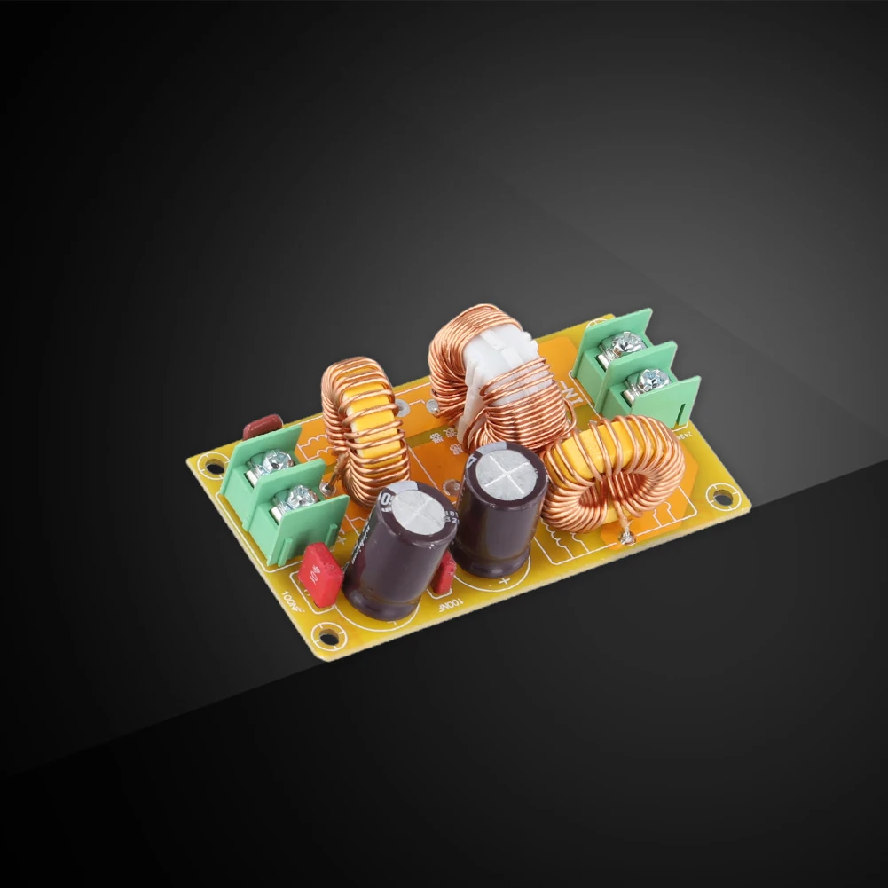 

DC LC фильтр 2A 4A 10A 20A электромагнитный фильтр помех DC 12 В очиститель мощности высокочастотный фильтр мощности