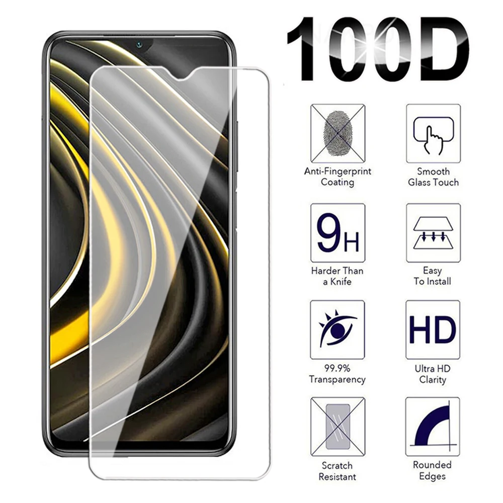 Protective Glass For Xiaomi Mi Poco M3 M4 M5 M6 Pro 4G 5G F3 F4 F5 Pro Tempered Glass Poco M5S  F3 F4 GT screen Protector Film