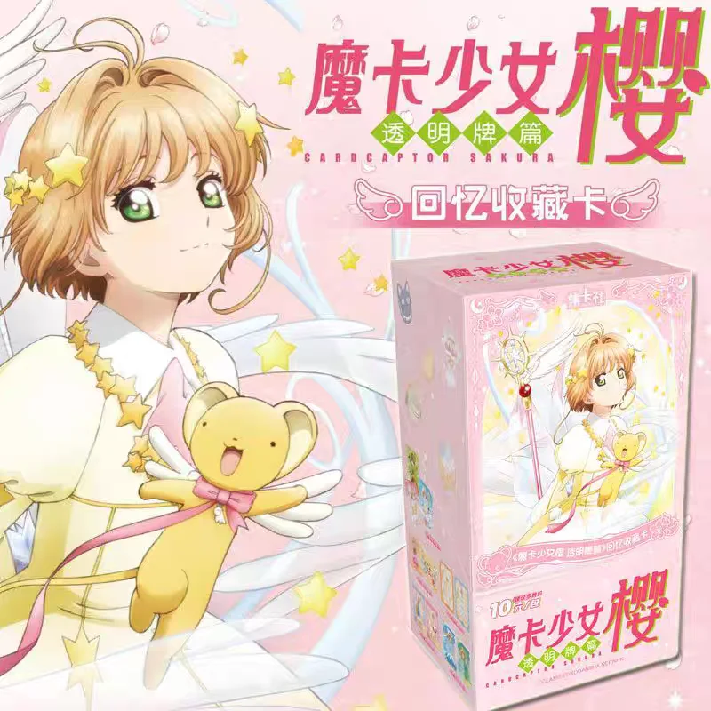 Nuove Carte Trasparenti di Cardcaptor Sakura, Carte da Collezione Anime, Accessori per Collezione, Regali e Giocattoli