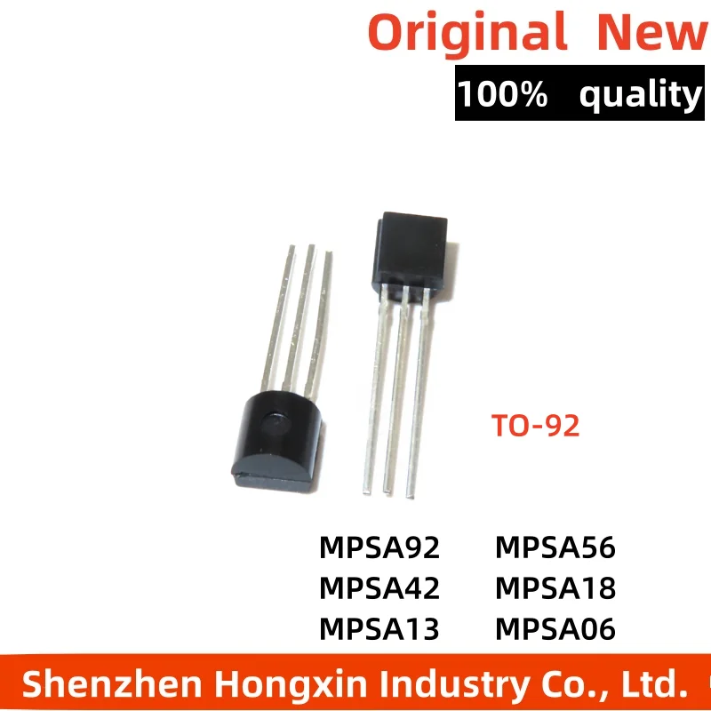 

100PCS MPSA42 A42 TO-92 TO92 triode transistor MPSA06 MPSA13 MPSA18 MPSA56 MPSA92