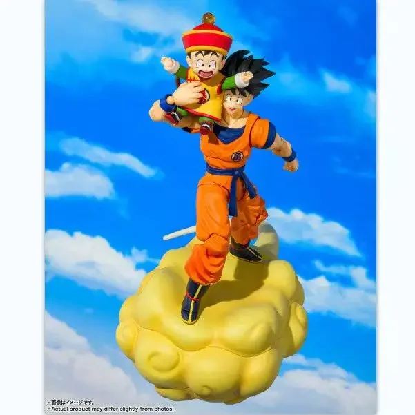 

In Stock Bandai SHF Sun Wukong Sun Wuhan's Childhood Somersault Cloud Father and Son Set Limited Dragon Ball Super Moving