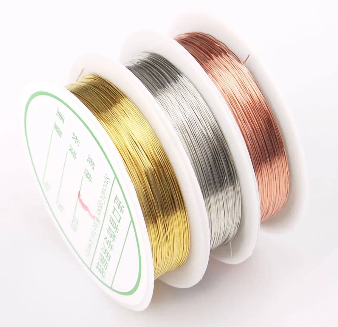 0.2/0.3/0.4/0.5/0.6/0.8/1mm Pure Fine Copper Wire Coil Brass Metal Winding Wire DIY Soft Jewelry Model Material Accessories