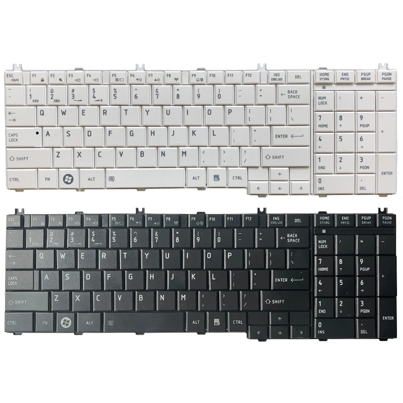 

NEW FOR toshiba dynabook T350 B350 US laptop keyboard black/white