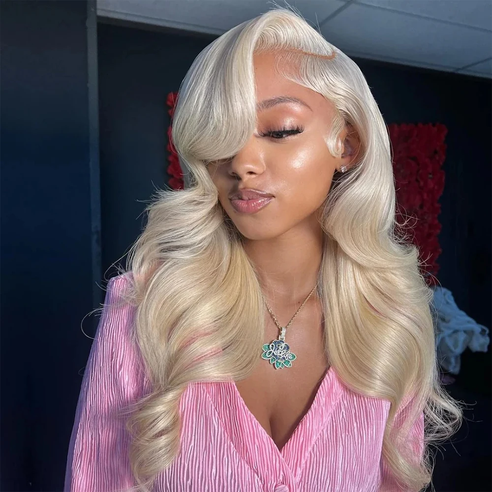 

Бразильские блонд-парики 613 Body Wave 30-40 дюймов, 13x4 HD Lace Frontal, из натуральных волос, 13x6 прозрачные кружевные парики для женщин, плотность 200%