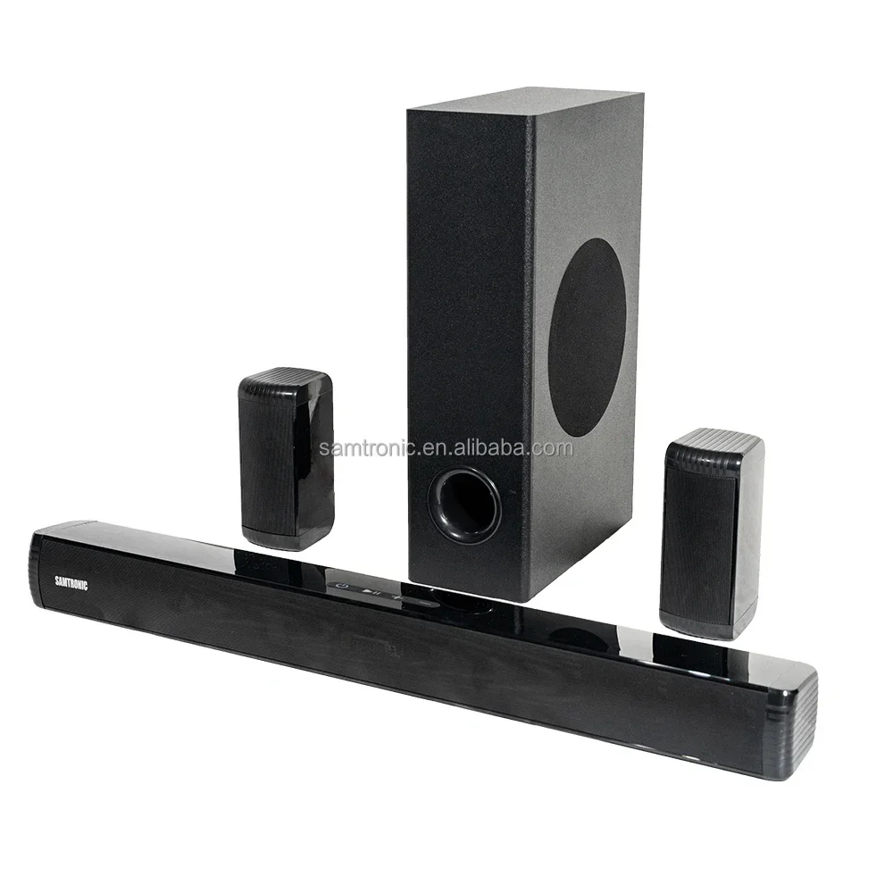 2024 Hot Sale Real 5.1 Home Theater System Bluetooth Wireless Tv Sound Bars Speaker Audio Soundbar With Subwoofer for Pc Tv Home