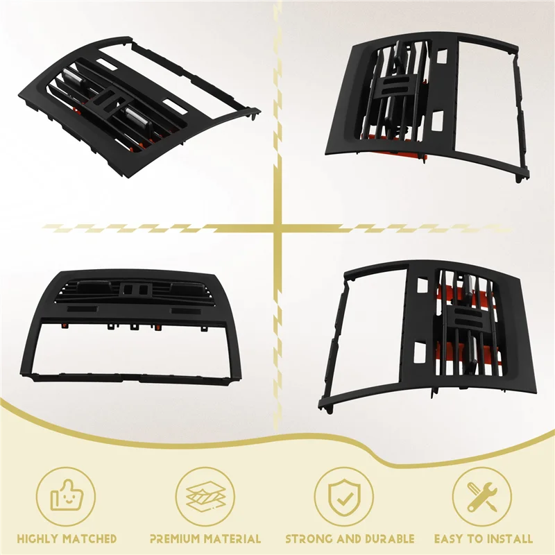 

Well Car Rear Air Conditioner Vent Grill For BMW 5 Series GT F07 528 535 2010-2017 A/C Outlet Vent Cover