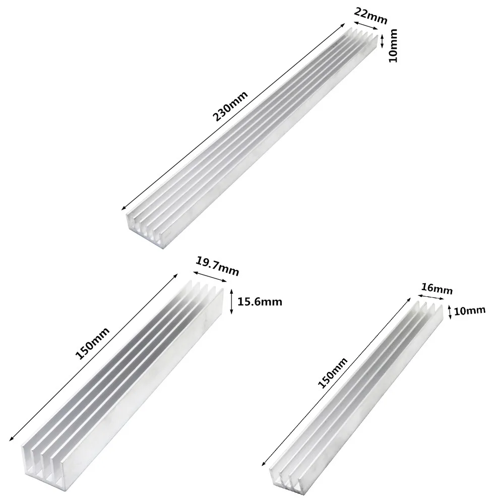 Aluminum Heatsink Cooling Radiator 11 Sizes for Electronic IC Chip RAM LED Cooler Heat Dissipation