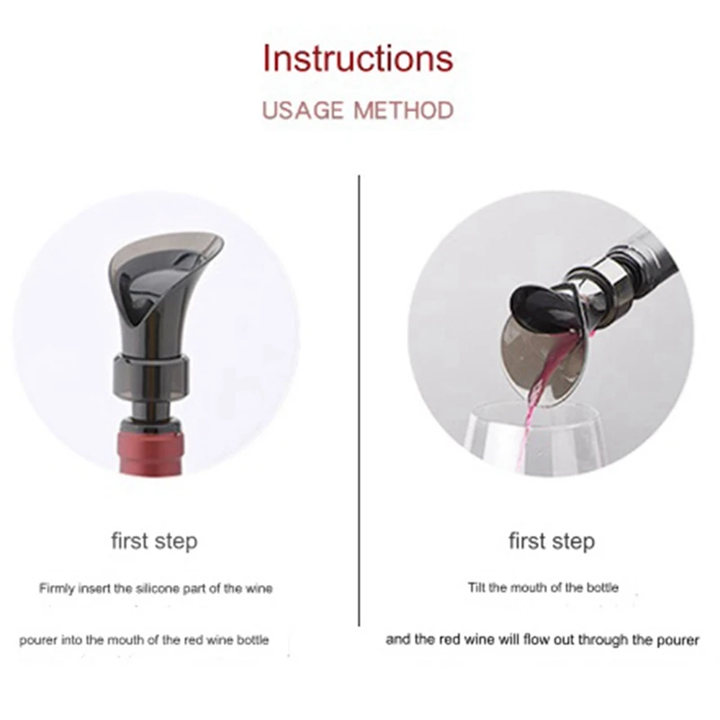 Wine Pourer Fast Wine Decanter Red Wine Preservation Stopper Bottle Stoppers Bar Tools Petal Shape Dispenser Easy To Use image 3