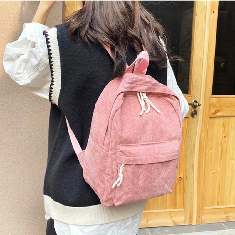 Mochila para niños con nombre bordado personalizado, mochila escolar de pana para niños y niñas, ideal para regalos escolares, esencial para el día a día